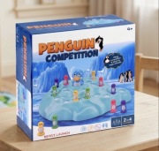 Gra planszowa zręcznościowa pingwiny na górze lodowej