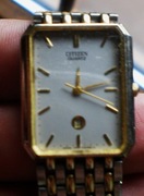 Citizen kwarc zegarek męski złocony