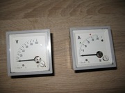 Woltomierz 100V i Amperomierz 25A prąd stały 