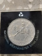 Wlk.Brytania 25 NPensów 1977 srebny jubileusz srebro