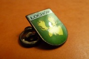 Łochów Pow. Węgrów Herb pin przypinka 