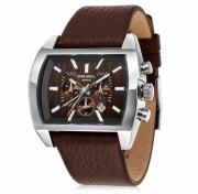 Zegarek męski Diesel DZ4138 – chronograf + datownik + skórzany pasek