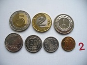 ZESTAW MONET OBIEGOWYCH 7 SZT. Z ROKU 2010