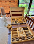 Walizka sztućce na 12 osób 72el likwidacja magazynu 