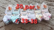 30 par skarpety skarpetki damskie dziewczęce, 35-38, stopki, krotkie, sport