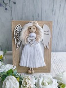 Anioł Stróż makrama rękodzieło 