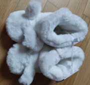 Zara Buty niechodki zimowe buciki kapcie niemowlęce z futerkiem 15/16