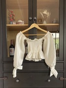 Bluzka z odkrytymi ramionami Nubes Sleepwear XS 34 100 % len