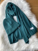 Cashmere komplet czapka i szal 50% kaszmir 50% wełna wool kaszmirowy