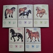 Niemcy  1997r  Konie  seria  czyste 1