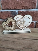 Walentynki ramka ze zdjęciem rękodzieło 