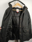 Lee Cooper kurtka damska czarna parka zimowa z kapturem L