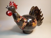 Heidi Kippenberg duża rzeźba Kogut ceramika