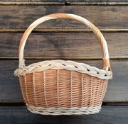 Kosz wiklinowy rękodzieło 