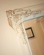 Duże lustro białe NORDBORG 72x162 Styl Glamour Vintage 