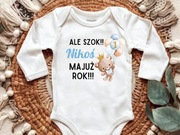 Body na roczek z misiem balony 