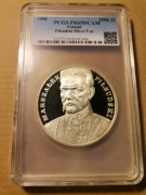 moneta 200 000 zlotych 1990 rok Pilsudski duzy tryptyk grading PCGS PR 69