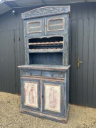 Kredens drewniany vintage. Komoda z nadstawką