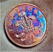 TWO  PENCE- -1991- -Anglia- - NAKŁAD---74.975  egz