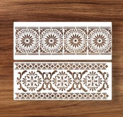 łSzablon mandali, malarski, DIY, crapbookingu, tynk ozdobny 