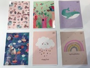 Zestaw zeszytów A5 16 kartek,  kratka 4 sztuki