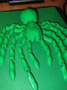 Zielony pająk figurka 3d