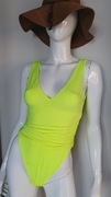 Żółte neonowe body marki Intimissimi rozmiar M