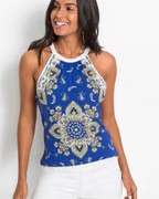 Bluzka orientalny wzór r52/54 na ramiona 