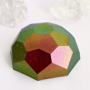 Orgonit kopuła z kamieniami naturalnymi - fuchsyt, kryształ górski