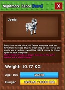 grow a garden nightmare zebra