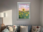 Obraz "Słoneczniki" rękodzieło