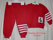 Komplet dresowy- rozmiar 9/12 mies