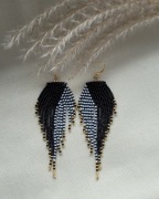 Kolczyki z japońskich koralików.