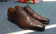 Buty (pantofle) Magnanni oxford skóra ciemny brąz