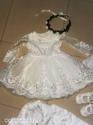 Piękny komplet chrzest chrzciny 80-86