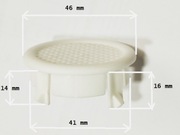 50szt.Kratka wentyla. do mebli,rygipsu, paneli, 