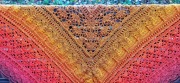 Big beautiful and warm handmade crochet shawl