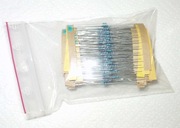 Zestaw rezystorów 0,125W 1% 500 sztuk 1/8W