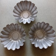 Foremki do babki piaskowej 3 szt. aluminium PRL lata 70-te