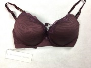 Stella McCartney burgundowy biustonosz push up 32E nowy Bezszwowy
