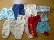 odzież ubrania ubranka chłopiec 80 - 86 20 sztuk zestaw