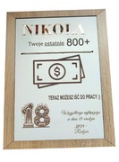 Ramka na pieniądze, 18 stka, urodziny, prezent, śmieszny prezent 