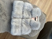 Dziewczynka kamizelka futro 