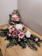 Stroik na grób ,kompozycja na cmentarz ,wiązanka z wazonem, zestaw K5k