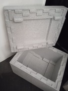 Solidny duży termobox lodówka turystyczna 44x58 gr6+10kg wkłady mrożące P-ń