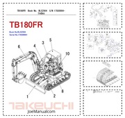 Takeuchi TB180FR Excavator Parts Manual Katalog Cześci schematy budowy