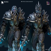 Figurka druk 3D żywica " Arthas World of Warcraft " - 1/8