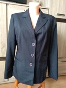 Garnitur damski czarny w prążki