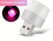 Różowe światło na port USB 