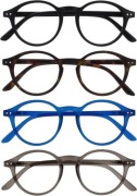 Okulary do czytania OPULIZE OCA okrągłe sprężynowe +3,5